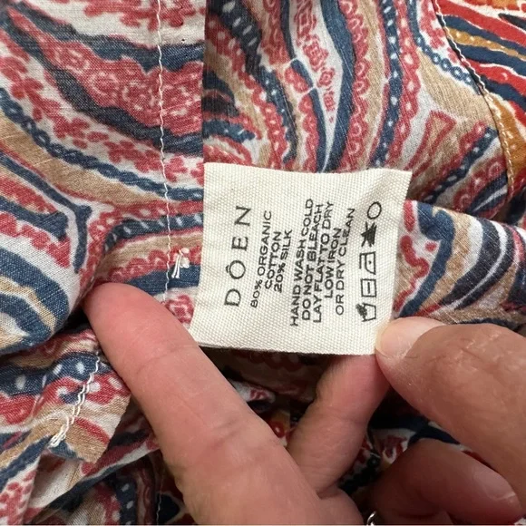 NWT DOEN Jane Blouse Paisley Print - Picture 4 of 5